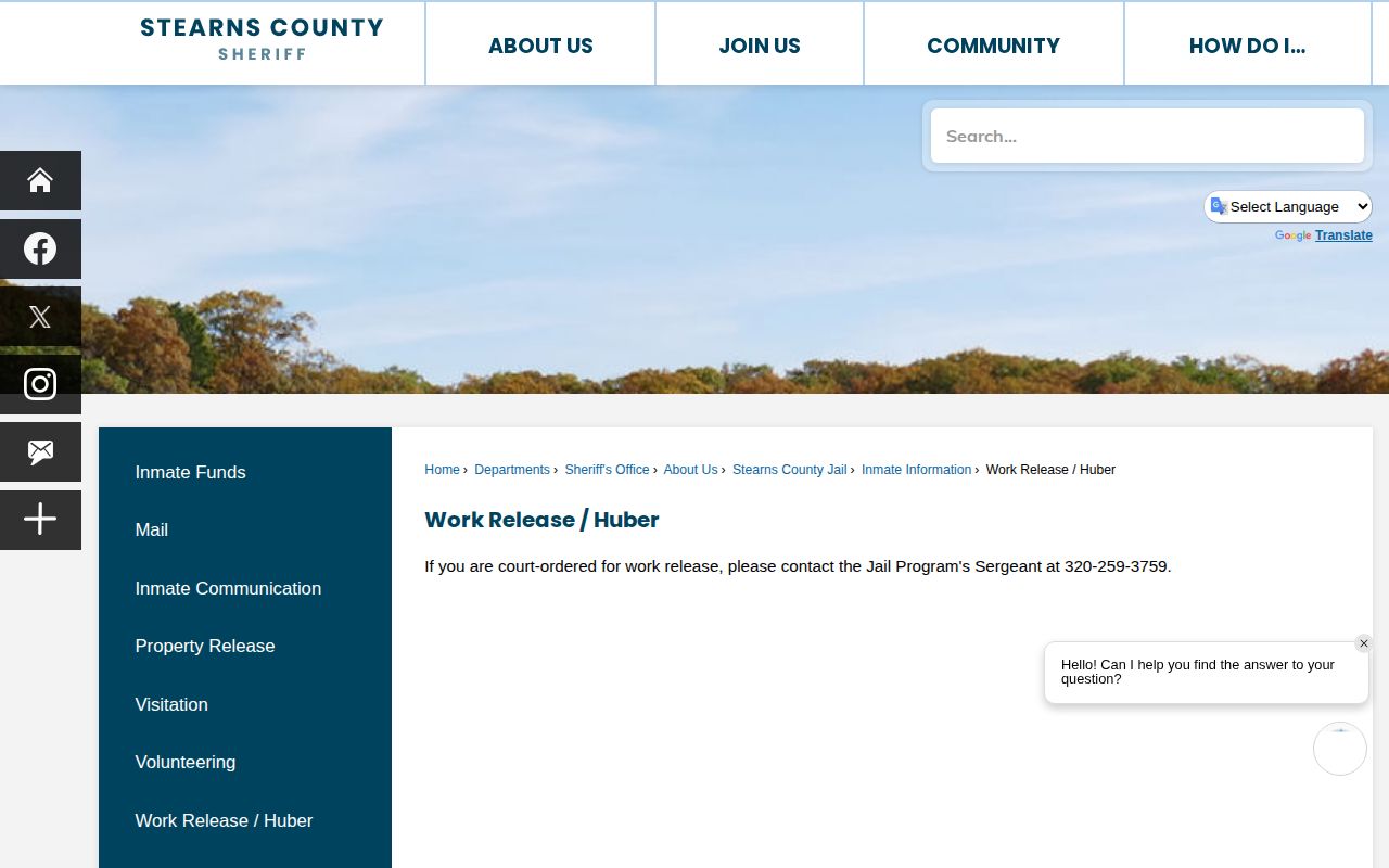 Stearns County Huber work release distinction for 24-hour jail releases